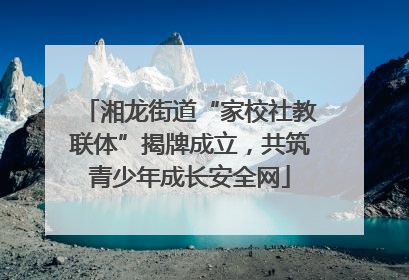 湘龙街道“家校社教联体”揭牌成立，共筑青少年成长安全网