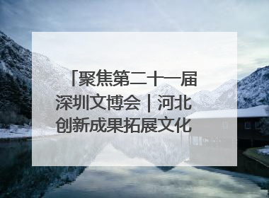 聚焦第二十一届深圳文博会｜河北创新成果拓展文化产业“朋友圈”