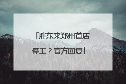 胖东来郑州首店停工？官方回复