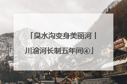臭水沟变身美丽河丨川渝河长制五年间④