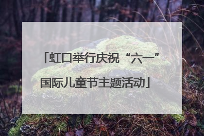 虹口举行庆祝“六一”国际儿童节主题活动