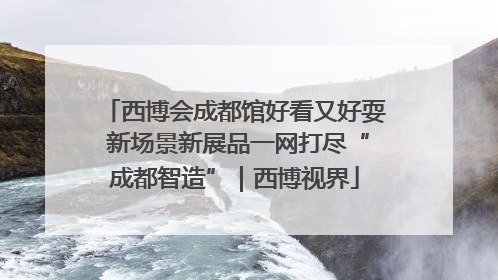 西博会成都馆好看又好耍 新场景新展品一网打尽“成都智造”｜西博视界