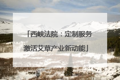 西峡法院：定制服务激活艾草产业新动能