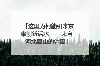 这里为何能引来京津创新活水——来自河北唐山的调查