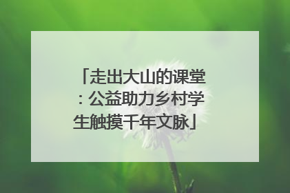 走出大山的课堂：公益助力乡村学生触摸千年文脉