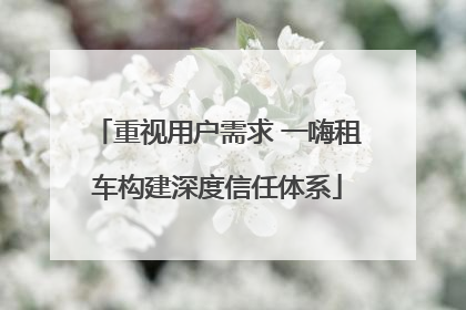 重视用户需求 一嗨租车构建深度信任体系