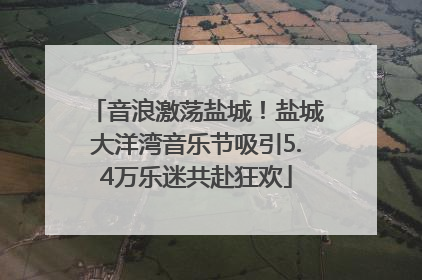 音浪激荡盐城！盐城大洋湾音乐节吸引5.4万乐迷共赴狂欢