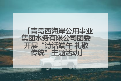 青岛西海岸公用事业集团水务有限公司团委开展“诗话端午 礼敬传统”主题活动