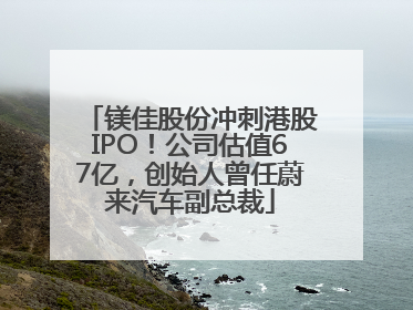 镁佳股份冲刺港股IPO！公司估值67亿，创始人曾任蔚来汽车副总裁