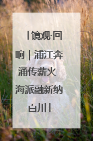 镜观·回响｜浦江奔涌传薪火 海派融新纳百川