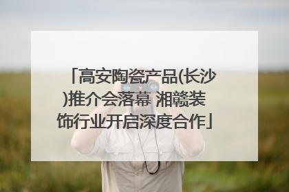 高安陶瓷产品(长沙)推介会落幕 湘赣装饰行业开启深度合作