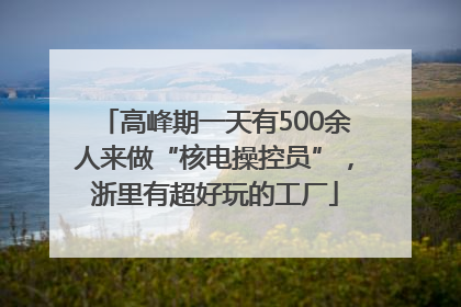 高峰期一天有500余人来做“核电操控员”，浙里有超好玩的工厂