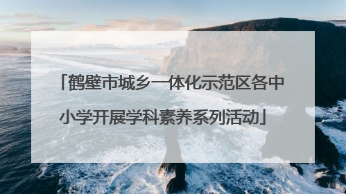 鹤壁市城乡一体化示范区各中小学开展学科素养系列活动