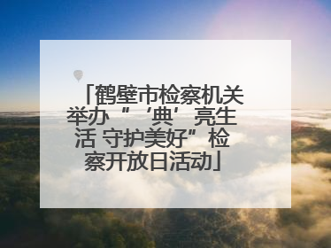 鹤壁市检察机关举办“‘典’亮生活 守护美好”检察开放日活动
