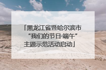 黑龙江省暨哈尔滨市“我们的节日·端午”主题示范活动启动