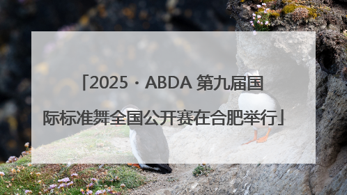 2025・ABDA 第九届国际标准舞全国公开赛在合肥举行