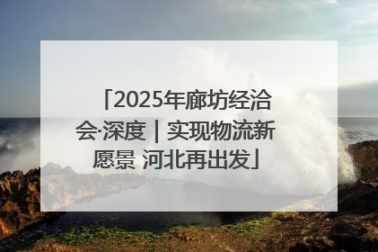 2025年廊坊经洽会·深度｜实现物流新愿景 河北再出发