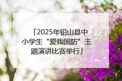2025年铅山县中小学生“爱我国防”主题演讲比赛举行