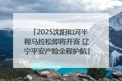 2025沈阳和河半程马拉松即将开赛 辽宁平安产险全程护航
