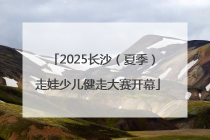 2025长沙（夏季）走娃少儿健走大赛开幕