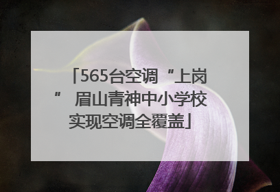 565台空调“上岗” 眉山青神中小学校实现空调全覆盖