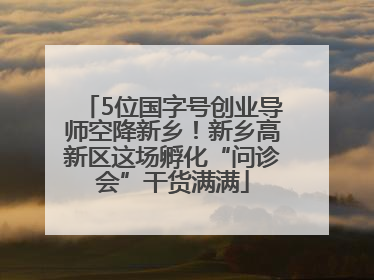 5位国字号创业导师空降新乡！新乡高新区这场孵化“问诊会”干货满满