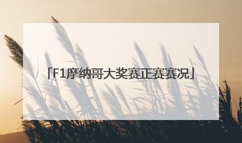 F1摩纳哥大奖赛正赛赛况