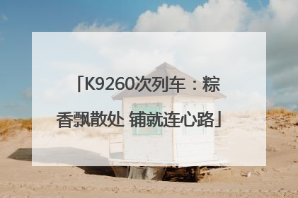 K9260次列车：粽香飘散处 铺就连心路